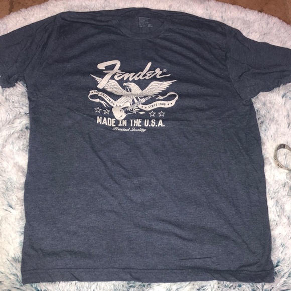 Fender Blue T-Shirt Mens size XL - Picture 1 of 3